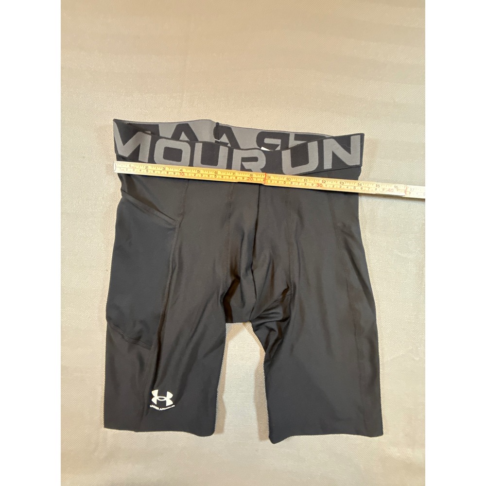 Under Armour HeatGear Compression Shorts Black Training Athletic Large NEW 2215 - Picture 8 of 9
